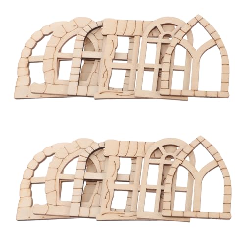 BATHVEVE 25 Stück Miniatur Set Holzfenstern und Türen für DIY Bastelprojekte Unvollendete Dekorationen für Garten Patio und Balkon Wetterfest und Langlebig BATHVEVE 25 Stück Miniatur Set Holzfenstern und Türen für DIY Bastelprojekte Unvollendete Dekorationen für Garten Patio und Balkon Wetterfest und Langlebig von BATHVEVE