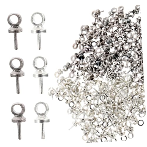 BATHVEVE 2Sätze Augenstift Haken für DIY Schmuck Basteln Hochleistungs Schraubenhaken für Armbänder und Ohrringe Rostfrei und Zuverlässig von BATHVEVE