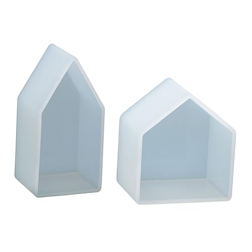 BATHVEVE 2Stücke DIY Silikonformen für Hausdekor Epoxidharz Gießformen Handwerksformen für Wohnaccessoires Leicht und Tragbar für Bastelprojekte von BATHVEVE