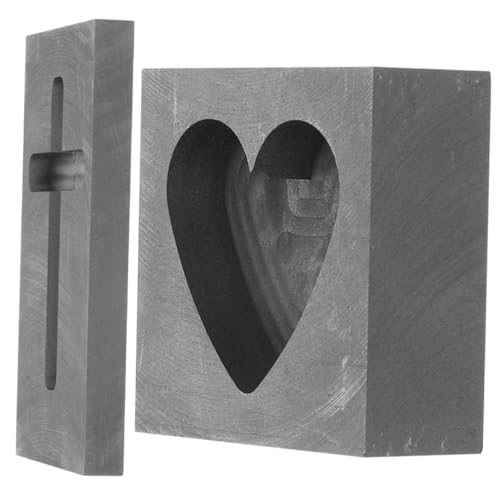 BATHVEVE 2Stücke Graphit Gießformen Herzform Kreuzform Hochtemperaturbeständig Korrosionsfest für Kupfer DIY Metallverarbeitung BATHVEVE 2Stücke Graphit Gießformen Herzform Kreuzform Hochtemperaturbeständig Korrosionsfest für Kupfer DIY Metallverarbeitung von BATHVEVE
