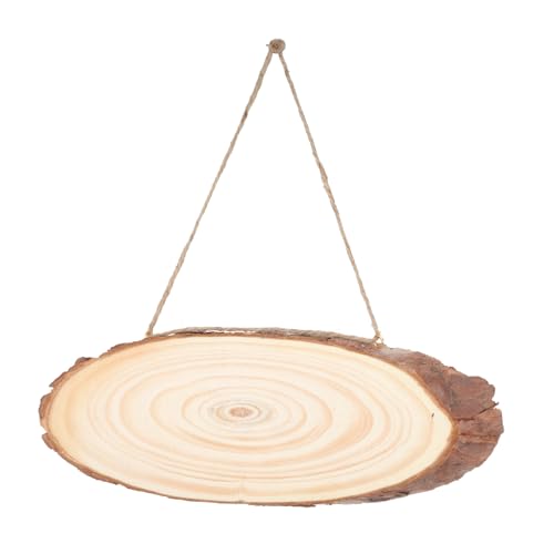 BATHVEVE 2Stücke Natürliche Holzscheiben DIY Oval Breit Unbehandelt für Kreative Dekorationen und Personalisierte Beschriftungen für Wände Fenster BATHVEVE 2Stücke Natürliche Holzscheiben DIY Oval Breit Unbehandelt für Kreative Dekorationen und Personalisierte Beschriftungen für Wände Fenster von BATHVEVE