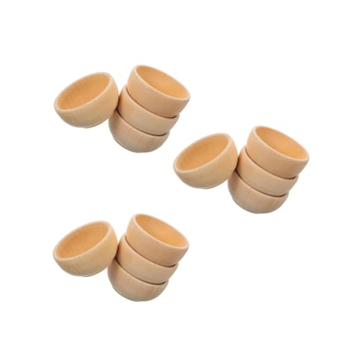 BATHVEVE 3 Sätze Teiliges Holzschalen Set Unvollendeten Holzspielzeugen Für Diy Dekorationen Für Kreative Bastelprojekte Und 4 Stück * 3 BATHVEVE 3 Sätze Teiliges Holzschalen Set Unvollendeten Holzspielzeugen Für Diy Dekorationen Für Kreative Bastelprojekte Und 4 Stück * 3 von BATHVEVE