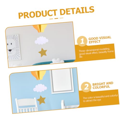 BATHVEVE 3 Stück Teiliges Heißluftballon Hängedekor in Sonnengelb Tiefblau für Babyzimmer Kinderzimmer Party Dekoration Liebevoll Verarbeitet für Babyparty und Spielzimmer BATHVEVE 3 Stück Teiliges Heißluftballon Hängedekor in Sonnengelb Tiefblau für Babyzimmer Kinderzimmer Party Dekoration Liebevoll Verarbeitet für Babyparty und Spielzimmer von BATHVEVE