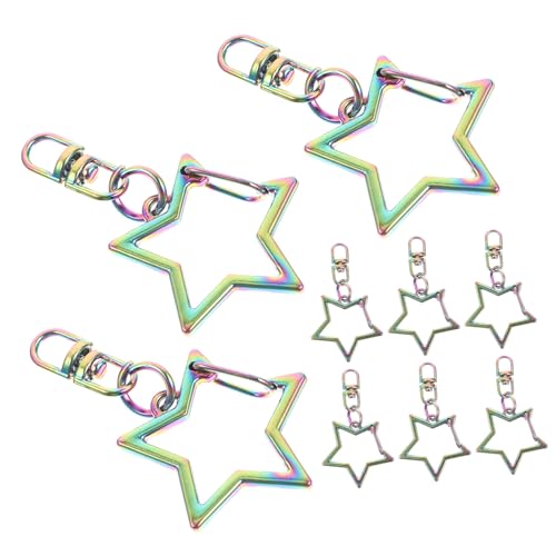 BATHVEVE 30 Stück Teiliges Bunte Stern Schlüsselanhänger mit Drehbarem Karabinerhaken für DIY Projekte Taschen und Bastelarbeiten Langlebigem Zinklegierungsmaterial BATHVEVE 30 Stück Teiliges Bunte Stern Schlüsselanhänger mit Drehbarem Karabinerhaken für DIY Projekte Taschen und Bastelarbeiten Langlebigem Zinklegierungsmaterial von BATHVEVE