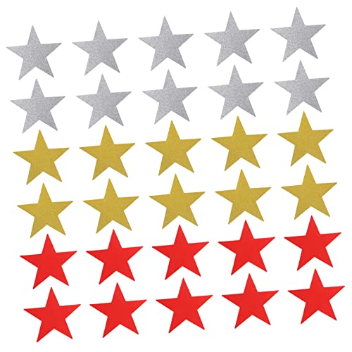 BATHVEVE 30 Stück Teiliges Papier Sterne Cutouts Glänzende Gold Silber und Rotfarben Handgeschnittene Fünf Punkte Dekoration für Klassenzimmer Pinnwände Diy Schulprojekte und BATHVEVE 30 Stück Teiliges Papier Sterne Cutouts Glänzende Gold Silber und Rotfarben Handgeschnittene Fünf Punkte Dekoration für Klassenzimmer Pinnwände Diy Schulprojekte und von BATHVEVE