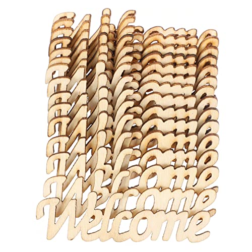 BATHVEVE 30 Stück Unbehandelte Holzplatten zum Basteln Willkommen Holzchips für DIY Deko Hochzeit und Home Decor für Kreative Projekte und Festliche Anlässe BATHVEVE 30 Stück Unbehandelte Holzplatten zum Basteln Willkommen Holzchips für DIY Deko Hochzeit und Home Decor für Kreative Projekte und Festliche Anlässe von BATHVEVE
