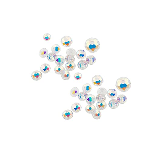 BATHVEVE 300Stücke DIY Rund Glasperlen Bunte Plattierungsperlen für Schmuckherstellung für Armbänder und Kreative Dekorationen BATHVEVE 300Stücke DIY Rund Glasperlen Bunte Plattierungsperlen für Schmuckherstellung für Armbänder und Kreative Dekorationen von BATHVEVE