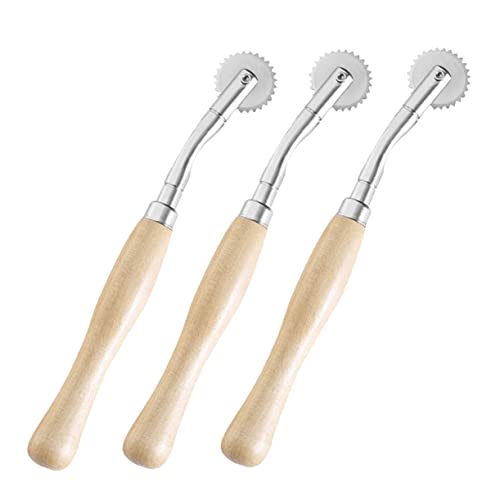 BATHVEVE 3Stücke Teiliges Nähwerkzeug mit Gezacktem Rad Ergonomischer Holzgriff und Langlebige für Präzises Abtasten für DIY Projekte und Stoffbearbeitung BATHVEVE 3Stücke Teiliges Nähwerkzeug mit Gezacktem Rad Ergonomischer Holzgriff und Langlebige für Präzises Abtasten für DIY Projekte und Stoffbearbeitung von BATHVEVE