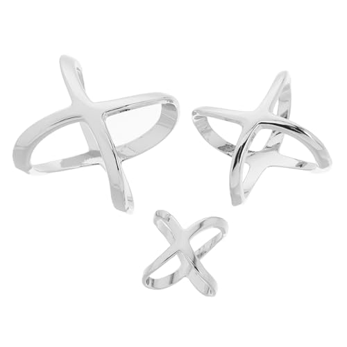 BATHVEVE 3stücke Edelstahl X-förmige Schalringe Elegante Clips Für Seidenschals T-shirts Und Umhänge Modernes Modezubehör Für Frauen Innendurchmesser Langlebig Und Bequem BATHVEVE 3stücke Edelstahl X-förmige Schalringe Elegante Clips Für Seidenschals T-shirts Und Umhänge Modernes Modezubehör Für Frauen Innendurchmesser Langlebig Und Bequem von BATHVEVE