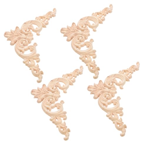 BATHVEVE 4 Stück Holz Geschnitzte Europäische Applikationen Blütenmuster für Möbel Dekorative Ecke Onlays für Schranktüren und Möbeldekoration BATHVEVE 4 Stück Holz Geschnitzte Europäische Applikationen Blütenmuster für Möbel Dekorative Ecke Onlays für Schranktüren und Möbeldekoration von BATHVEVE