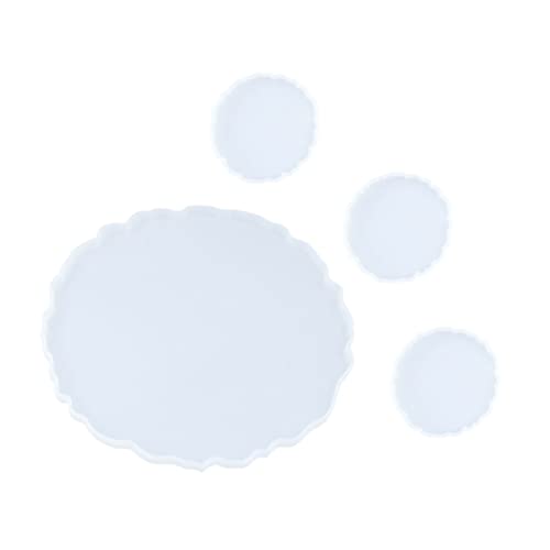 BATHVEVE 4 Stück Kristall-Epoxy-Form tropfen Herstellung Untersetzer Schalenmattenform Silikonguss-Epoxy-Form Lagerplattenform Silikonhandwerksform Gießform für Ornamente Kieselgel Weiß BATHVEVE 4 Stück Kristall-Epoxy-Form tropfen Herstellung Untersetzer Schalenmattenform Silikonguss-Epoxy-Form Lagerplattenform Silikonhandwerksform Gießform für Ornamente Kieselgel Weiß von BATHVEVE