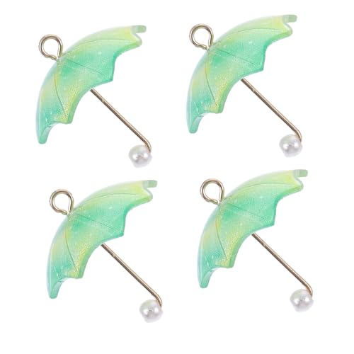 BATHVEVE 4 Stück Mini Regenbogen Regenschirm Ohrringe Kreative DIY Schmuckanhänger für und Ohrringe für Partys und Bastelarbeiten von BATHVEVE