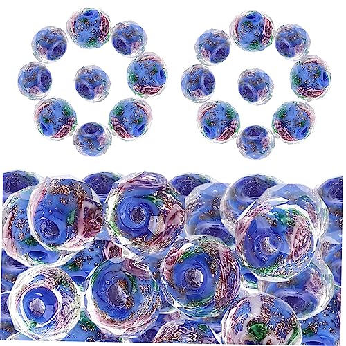 BATHVEVE 40 Stück Perlenarmbandzubehör tischläufer weihnachten rolf zuckowski weihnachten blumenmuster gemischt Reize für Basteln Sie lose Perlen azurblaue Steinperlen zum Basteln Glas Blue BATHVEVE 40 Stück Perlenarmbandzubehör tischläufer weihnachten rolf zuckowski weihnachten blumenmuster gemischt Reize für Basteln Sie lose Perlen azurblaue Steinperlen zum Basteln Glas Blue von BATHVEVE