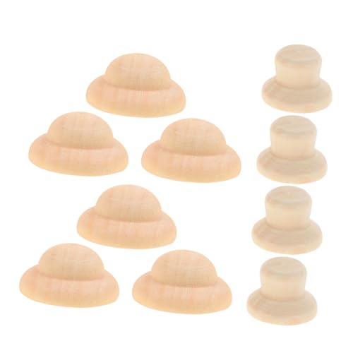 BATHVEVE 40Stücke DIY Holzpuppenhut Unvollendete Holzfiguren Puppenhüte für Bemalte Peg Puppenmützen Bastelzubehör für Persönliche Gestaltung und Dekoration BATHVEVE 40Stücke DIY Holzpuppenhut Unvollendete Holzfiguren Puppenhüte für Bemalte Peg Puppenmützen Bastelzubehör für Persönliche Gestaltung und Dekoration von BATHVEVE