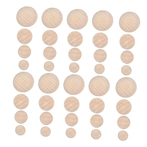 BATHVEVE 40Stücke Unvollendete Halbholzkugeln DIY Bastelmaterial für Malerei und Schnitzen Holzperlen für Kreative Kinderprojekte und Handwerk BATHVEVE 40Stücke Unvollendete Halbholzkugeln DIY Bastelmaterial für Malerei und Schnitzen Holzperlen für Kreative Kinderprojekte und Handwerk von BATHVEVE