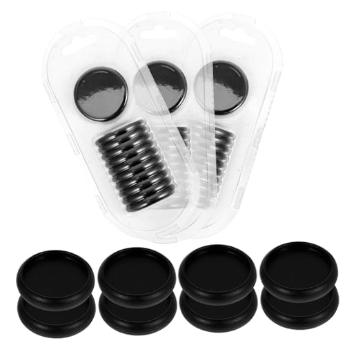 BATHVEVE 44 Stück Teiliges Schwarze Kunststoff bindescheiben Flexible Discbound Expansion Discs für DIY Notizbücher Planer und Ringbuch Nachfüllbar Langlebige Abs Buchbinderinge für Schule von BATHVEVE