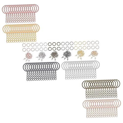 BATHVEVE 450Stücke Schlüsselketten Ringe Kit Schlüsselbundringe Mit Kleinen Ösen Für DIY Schmuck Taschen Und Bastelprojekte Schlüsselanhänger Und Zubehör von BATHVEVE