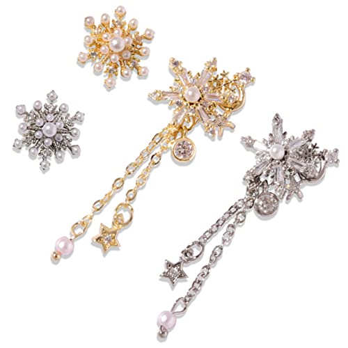 BATHVEVE 4Stücke Charms Dekorative Nagelschmuck für Nail Art Designs Glänzende Effekte Einfach Anzuwenden Weihnachtsnagelzauber und DIY BATHVEVE 4Stücke Charms Dekorative Nagelschmuck für Nail Art Designs Glänzende Effekte Einfach Anzuwenden Weihnachtsnagelzauber und DIY von BATHVEVE