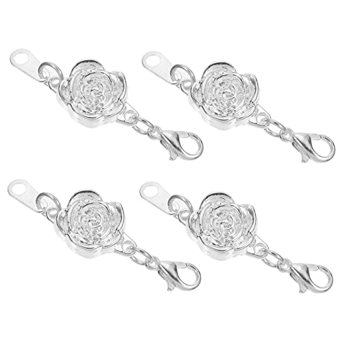 BATHVEVE 4Stücke Schmuck Extender Einzigartiges Design für Halsketten und Armbandverlängerung Einfach zu Installieren Langlebig für DIY Schmuckprojekte von BATHVEVE