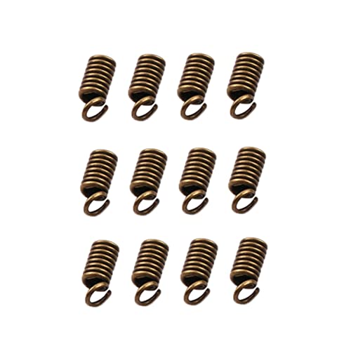 BATHVEVE 5 Packungen Schiebeverschluss Endkappen Zur Schmuckherstellung Perlen Zur Schmuckherstellung Schlüsselanhänger Armband Halskettenverschluss Federschnalle von BATHVEVE