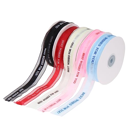 BATHVEVE 5 Rollen Dekorative Geschenkgurt Hochzeit Party Seide Band zum Verpacken sortiert Verpackungsband Satinbänder Bandurlaub DIY Verpackungshandwerk verschiedene Bänder Schleife BATHVEVE 5 Rollen Dekorative Geschenkgurt Hochzeit Party Seide Band zum Verpacken sortiert Verpackungsband Satinbänder Bandurlaub DIY Verpackungshandwerk verschiedene Bänder Schleife von BATHVEVE
