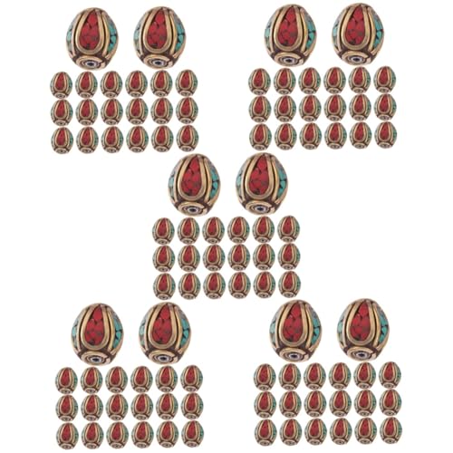 BATHVEVE 5 Sätze Nepal Stil Buddha Spacer Perlen Diy Schmuck Herstellung Messing Und Türkis Lose Perlen Für Bastelprojekte Für Familienaktivitäten Und Dekoration 20 Stück * 5 BATHVEVE 5 Sätze Nepal Stil Buddha Spacer Perlen Diy Schmuck Herstellung Messing Und Türkis Lose Perlen Für Bastelprojekte Für Familienaktivitäten Und Dekoration 20 Stück * 5 von BATHVEVE