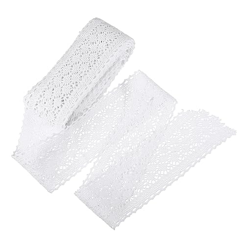 BATHVEVE 5 Spitzen Zubehör Bänder Diy Nähen Trimmen Schnürsenkel Streifen Spitze Häkeln Stoffband Baumwolle Schmucklos Besticktes Band Kanten Baumwollband Spitzenband Die Baumwollfaden Weiß BATHVEVE 5 Spitzen Zubehör Bänder Diy Nähen Trimmen Schnürsenkel Streifen Spitze Häkeln Stoffband Baumwolle Schmucklos Besticktes Band Kanten Baumwollband Spitzenband Die Baumwollfaden Weiß von BATHVEVE
