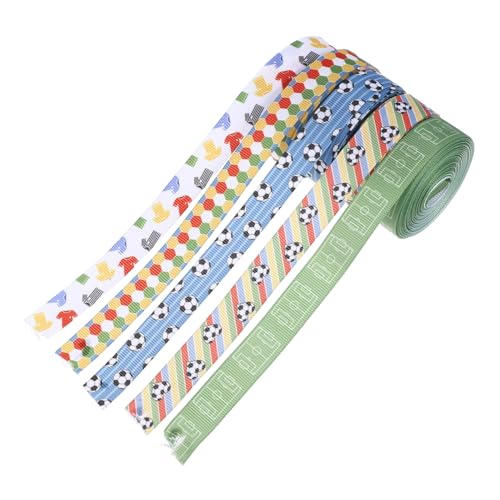 BATHVEVE 5 Stück Teiliges Fußballmuster Geschenkband für Diy Dekoration Hochzeitsfeier und Sportveranstaltungen Strapazierfähiges Einfach Anzuwenden und Außen Geeignet BATHVEVE 5 Stück Teiliges Fußballmuster Geschenkband für Diy Dekoration Hochzeitsfeier und Sportveranstaltungen Strapazierfähiges Einfach Anzuwenden und Außen Geeignet von BATHVEVE