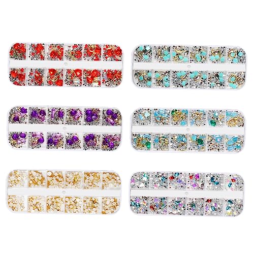 BATHVEVE 5 Stück Teiliges Nagelkunst Zubehör Set DIY Maniküre Dekoration mit Strass und Perlen für Kreative Nagelgestaltung für und Hobby Nail Art Enthusiasten von BATHVEVE