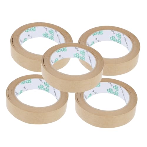 BATHVEVE 5 Stück Umweltfreundliches Wasserfestes Kraftpapier Klebeband Stark Klebend Selbstklebend für Verpackungen Kartonversand Bündeln und Reparaturen BATHVEVE 5 Stück Umweltfreundliches Wasserfestes Kraftpapier Klebeband Stark Klebend Selbstklebend für Verpackungen Kartonversand Bündeln und Reparaturen von BATHVEVE