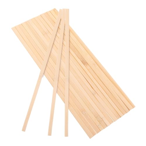 BATHVEVE 50 Stück Bastelholzstäbchen Natürlichem Holz Materialien für Architekturmodelle DIY Projekte und Kreative Handwerksideen und Vielseitig von BATHVEVE