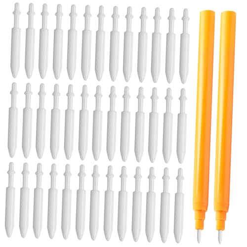 BATHVEVE 50 Stück Marker Ersatzspitzen für Acrylstifte Langlebige Nylon Nibs Nachfüllspitzen für Farbstifte Einfach zu Wechseln Präzise Malspitzen für Kreative Projekte von BATHVEVE