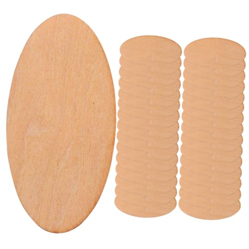 BATHVEVE 50 Stück Ovale Holzscheiben Lindenholz Naturbelassen DIY Bastelholzscheiben Glatt für Malerei und Dekoration Handarbeit Kreativset BATHVEVE 50 Stück Ovale Holzscheiben Lindenholz Naturbelassen DIY Bastelholzscheiben Glatt für Malerei und Dekoration Handarbeit Kreativset von BATHVEVE