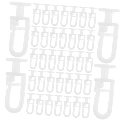 BATHVEVE 50 Stück Vorhangschienen-Haken, Decken-vorhangschienen-Set, Schiebe-vorhangschienen-zubehör, Flexible Vorhangschienen-schiene, Kunststoff-vorhanggleiter Für Zuhause BATHVEVE 50 Stück Vorhangschienen-Haken, Decken-vorhangschienen-Set, Schiebe-vorhangschienen-zubehör, Flexible Vorhangschienen-schiene, Kunststoff-vorhanggleiter Für Zuhause von BATHVEVE