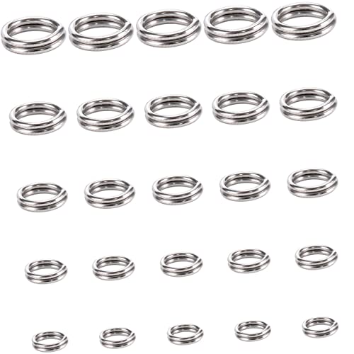 BATHVEVE 500Stücke Metall Sprungringe Rostfreie Ringe für Schmuckherstellung Schlüsselanhänger Armbänder und DIY Projekte Hochwertiges Schmuckzubehör für Bastelarbeiten BATHVEVE 500Stücke Metall Sprungringe Rostfreie Ringe für Schmuckherstellung Schlüsselanhänger Armbänder und DIY Projekte Hochwertiges Schmuckzubehör für Bastelarbeiten von BATHVEVE