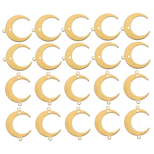 BATHVEVE 50Stücke Mondform Anhänger DIY Schmuckzubehör für Halsketten Armbänder und Ohrringe für Bastelprojekte Hochwertige Verbindungselemente für Individuellen BATHVEVE 50Stücke Mondform Anhänger DIY Schmuckzubehör für Halsketten Armbänder und Ohrringe für Bastelprojekte Hochwertige Verbindungselemente für Individuellen von BATHVEVE