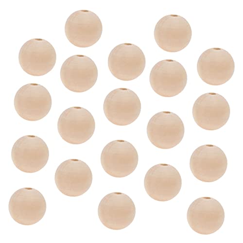 BATHVEVE 50Stücke Runde Holzperlen Unfertige Spacer Perlen für DIY Handwerk Holzperlen für Armbänder Halsketten und Dekorationen Hochwertige Holzmaterialien BATHVEVE 50Stücke Runde Holzperlen Unfertige Spacer Perlen für DIY Handwerk Holzperlen für Armbänder Halsketten und Dekorationen Hochwertige Holzmaterialien von BATHVEVE