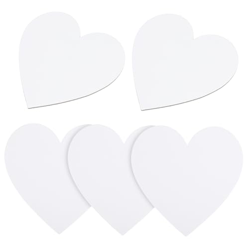 BATHVEVE 5Stücke Herzform Baumwoll Malbrett für Öl und Acrylfarben DIY Panel für Künstler Anfänger und Bastler und Tragbar Projekte BATHVEVE 5Stücke Herzform Baumwoll Malbrett für Öl und Acrylfarben DIY Panel für Künstler Anfänger und Bastler und Tragbar Projekte von BATHVEVE