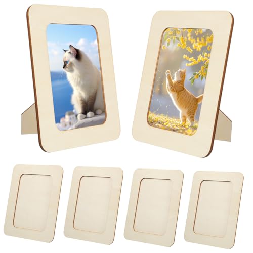 BATHVEVE 6 Pcs Unvollendete Hölzerne Bildrahmen Rustikale Holzbildrahmen Holz Bilderrahmen Bilderrahmen Für DIY -kunsthandwerk Und Wohnkultur BATHVEVE 6 Pcs Unvollendete Hölzerne Bildrahmen Rustikale Holzbildrahmen Holz Bilderrahmen Bilderrahmen Für DIY -kunsthandwerk Und Wohnkultur von BATHVEVE