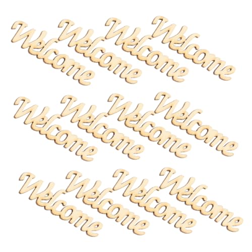 BATHVEVE 60 Stück Willkommen Holzschilder Unbehandelte Holz Welcome Schnitte DIY Bastelbedarf für Dekorationen für Hochzeiten Partys und Alltag BATHVEVE 60 Stück Willkommen Holzschilder Unbehandelte Holz Welcome Schnitte DIY Bastelbedarf für Dekorationen für Hochzeiten Partys und Alltag von BATHVEVE