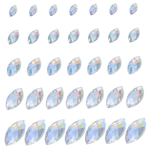 BATHVEVE 600 Stück Teiliges Acryl Strasssteine in Verschiedenen Flach Farbbeständig zum Basteln und Verzieren von Kleidung Handys Schuhen DIY Schmuck und Hochzeitsdekorationen von BATHVEVE