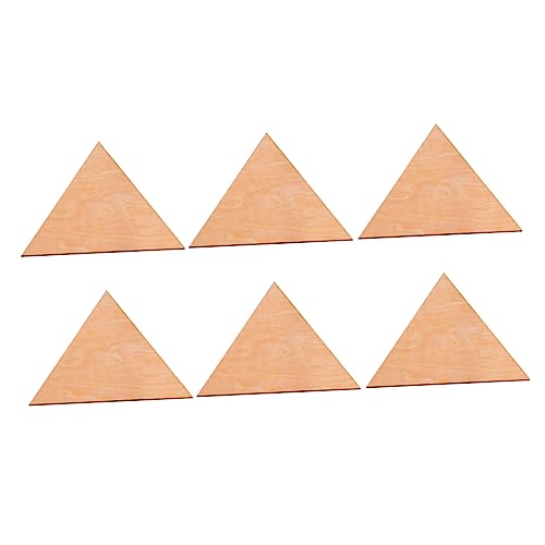 BATHVEVE 6Stücke Dekorative Holzstücke Dreiecksform Unvollendete Holzornamente für DIY Projekte für Bastelarbeiten Partys und Festdekorationen BATHVEVE 6Stücke Dekorative Holzstücke Dreiecksform Unvollendete Holzornamente für DIY Projekte für Bastelarbeiten Partys und Festdekorationen von BATHVEVE