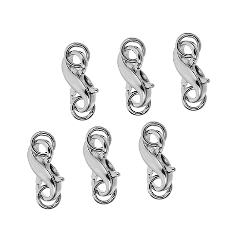 BATHVEVE 6Stücke Haifischhaken Verschlüsse für DIY Schmuck Verbindungs Schnallen für Armbänder für Bastelarbeiten und Schmuckreparaturen BATHVEVE 6Stücke Haifischhaken Verschlüsse für DIY Schmuck Verbindungs Schnallen für Armbänder für Bastelarbeiten und Schmuckreparaturen von BATHVEVE