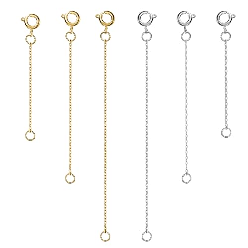 BATHVEVE 6Stücke Kettenverlängerung für und Armbänder und Platin Abnehmbare Schmuckkette für Individuelles Design und Kreative Schmuckherstellung BATHVEVE 6Stücke Kettenverlängerung für und Armbänder und Platin Abnehmbare Schmuckkette für Individuelles Design und Kreative Schmuckherstellung von BATHVEVE