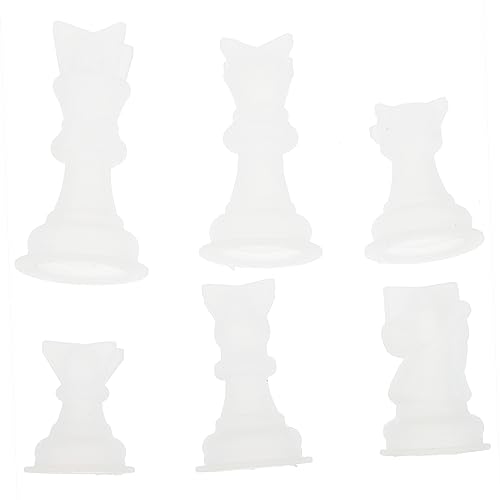 BATHVEVE 6Stücke Silikonformen für Schachfiguren Gießform für Desktop Dekoration DIY Handwerk Hohe Flexibilität Langlebig und Praktisch für Projekte BATHVEVE 6Stücke Silikonformen für Schachfiguren Gießform für Desktop Dekoration DIY Handwerk Hohe Flexibilität Langlebig und Praktisch für Projekte von BATHVEVE
