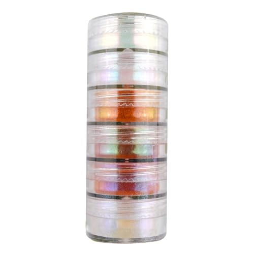 BATHVEVE 6Stücke Teiliges Mica Pulver Set Kosmetisches Glimmerpigment für DIY Projekte Epoxidharz Seifenherstellung Haut und Lippenanwendung Sichere und Reine Farbpigmente von BATHVEVE