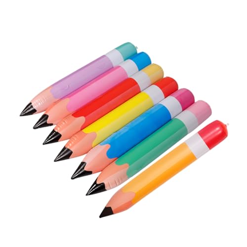 BATHVEVE 7 Stück Aufblasbare Bleistifte aus PVC Rückkehr zur Schule Deko für Klassenzimmer Farbenfrohe Bleistiftballons Gelb Orange Blau Grün und Rot für Partys und Schulveranstaltungen BATHVEVE 7 Stück Aufblasbare Bleistifte aus PVC Rückkehr zur Schule Deko für Klassenzimmer Farbenfrohe Bleistiftballons Gelb Orange Blau Grün und Rot für Partys und Schulveranstaltungen von BATHVEVE