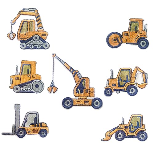 BATHVEVE 7 Stück Teiliges Aufbügel Patches für Kleidung Cartoon Bagger Motive Bestickte Flicken für Jeans Jacken Rucksäcke und Textilien zum Reparieren und Dekorieren von Kleidung BATHVEVE 7 Stück Teiliges Aufbügel Patches für Kleidung Cartoon Bagger Motive Bestickte Flicken für Jeans Jacken Rucksäcke und Textilien zum Reparieren und Dekorieren von Kleidung von BATHVEVE