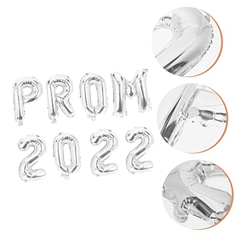 BATHVEVE 8 Stück Teiliges Graduation Folienballon Prom Silberne Partydekoration mit Zahlen und Buchstabenballons Kreative Abschlussfeier Deko für Fotorequisiten und Festliche BATHVEVE 8 Stück Teiliges Graduation Folienballon Prom Silberne Partydekoration mit Zahlen und Buchstabenballons Kreative Abschlussfeier Deko für Fotorequisiten und Festliche von BATHVEVE
