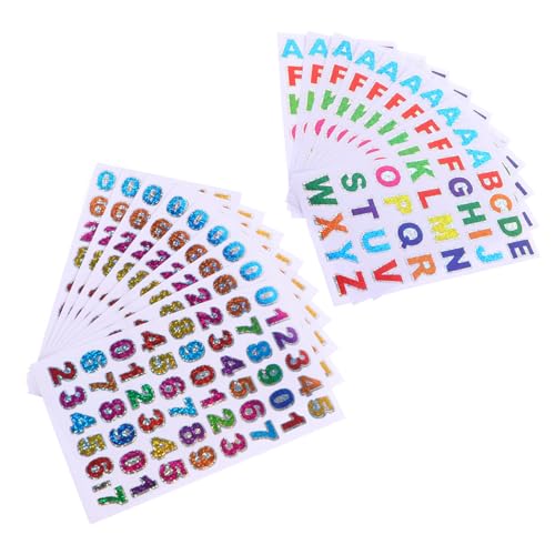 BATHVEVE 80 Blatt Alphanumerische Aufkleber Alphabet Vinyl Brief Groß Farbe Dauerhaft Funkeln Bunt Zahlen Nummeriert Gold Klebrig Dekorative Aufkleber Album-aufkleber Papier BATHVEVE 80 Blatt Alphanumerische Aufkleber Alphabet Vinyl Brief Groß Farbe Dauerhaft Funkeln Bunt Zahlen Nummeriert Gold Klebrig Dekorative Aufkleber Album-aufkleber Papier von BATHVEVE